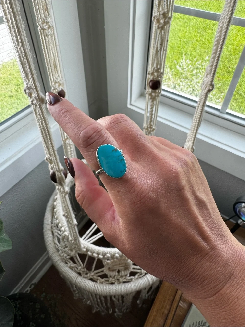 Turquoise ring, size 9.5